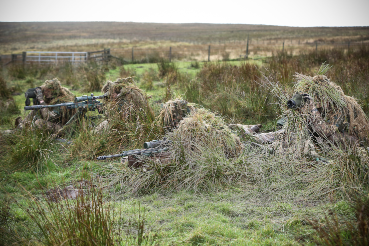 34 Squadron in ghillie suits