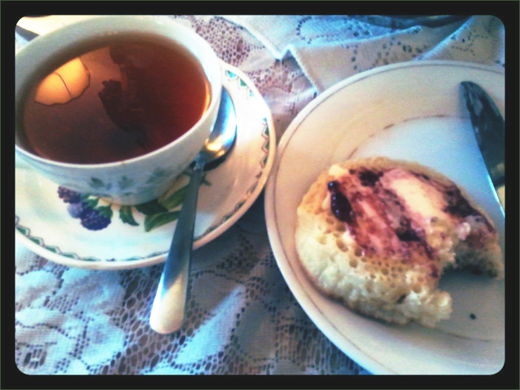 Tea and a crumpet