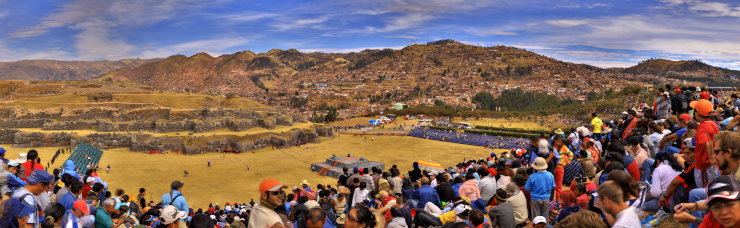 A 2009 Inti Raymi celebration at Sacsayhuamán, outside Cusco