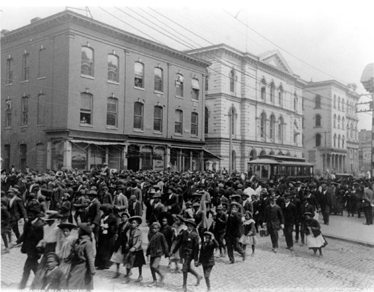 A 1905 Emancipation Day celebration in Virginia, the precursor to Juneteenth