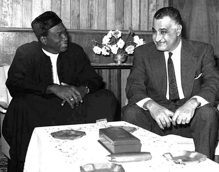 Mali's Modiba Keita and Egypt's Gamal Abdel Nasser