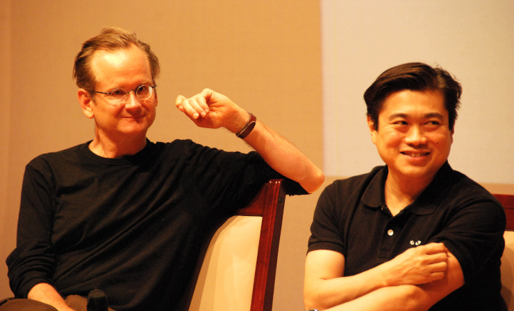 Lawrence Lessig and Joi Ito