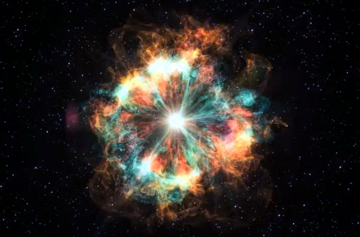 An artist's conception of a supernova