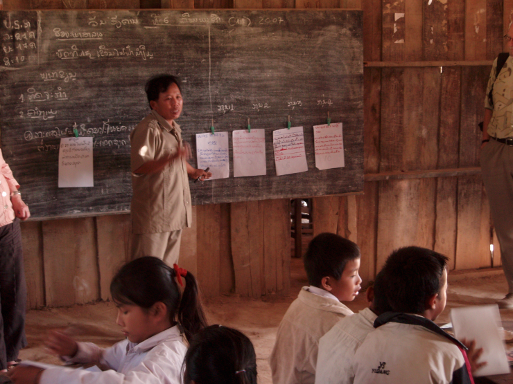 A primary school teacher in northern Laos