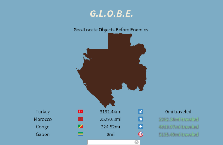 A G.L.O.B.E. game in progress