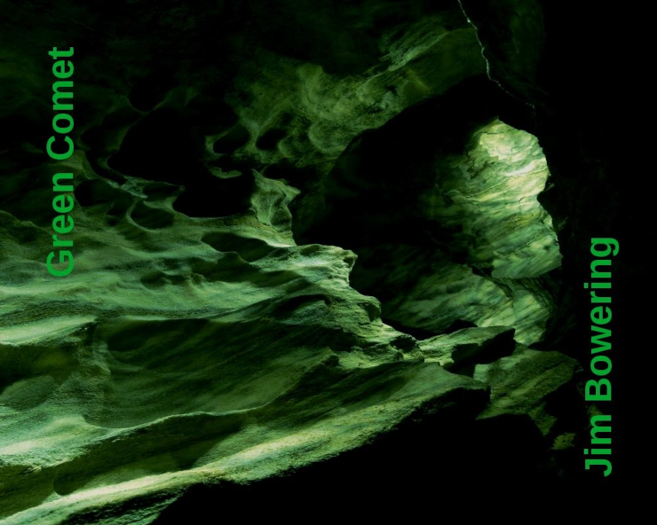 The cover to Green Comet, featuring a green-tinted structure that looks like stone